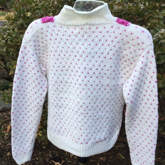 P.S. Sport Floral Cable Knit Mock Neck Sweater - Picture 2 of 2